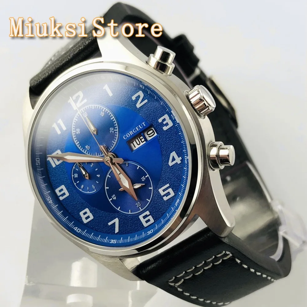 caso prata azul dial data pulseira de