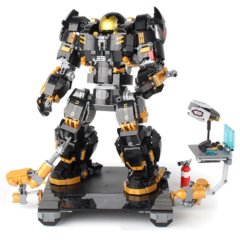 

Iron Man Hulkbuster Compatible With Legoing Marvel Super Heroes Ironman Model Building Blocks Boys Birthday Gifts Children Toys