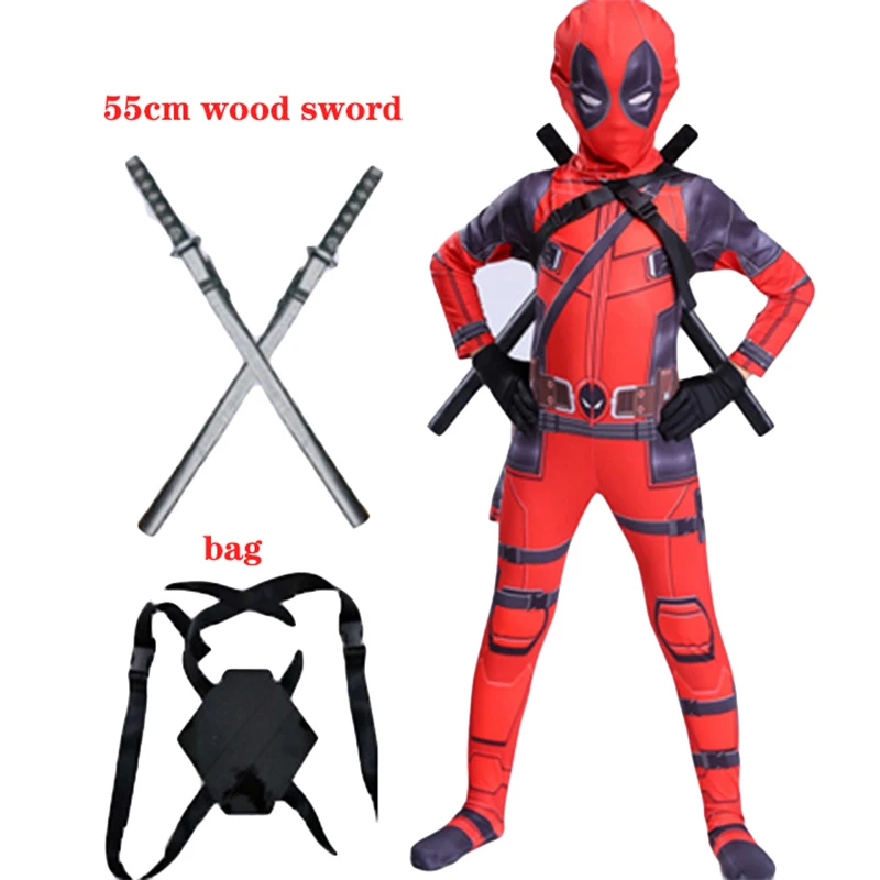 Deadpool Jeu de Rôle Bodysuit Costume de Super-Héros Enfant Cadeau  Anniversaire Combinaison Performance Costume d'Halloween Serré Déguisement  (Kids L (125-135cm), Deadpool) : : Jouets