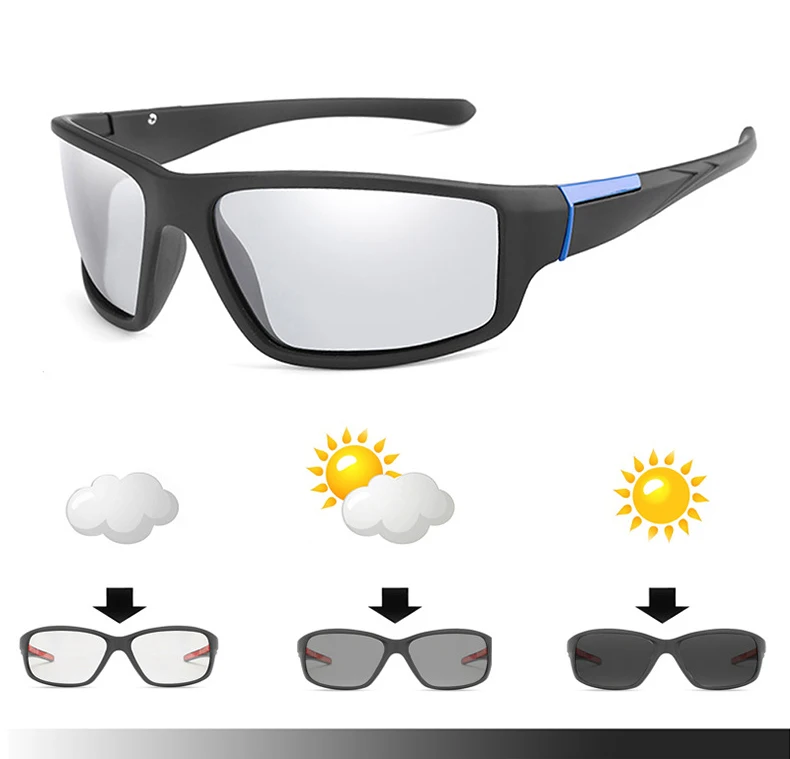 AIELBRO Photochromic Fishing Glasses Outdoor Sunglasses Sport Polarized Men's Glasses Fishing Polarizing,polarized sunglasses,fishing sunglasses