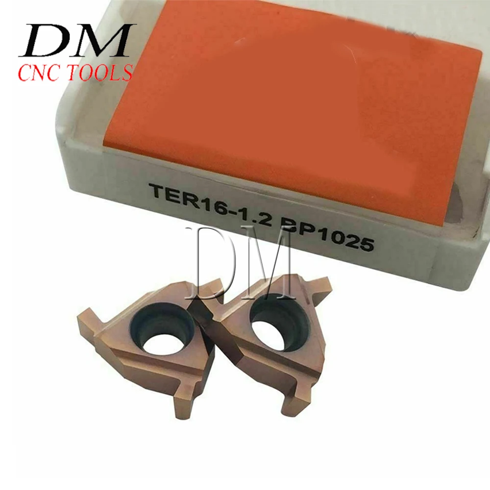 10pcs TER16-1.0 TER16-1.1 TER16-1.2 BP1025 Carbide insert Paper-mounted Shallow groove cut-off insert