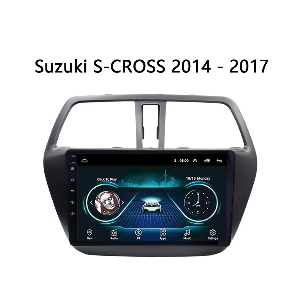Автомобильный DVD для Suzuki S-CROSS 2014 2015 2016 2017 радио с рамкой 2.5D сенсорный экран gps плеер