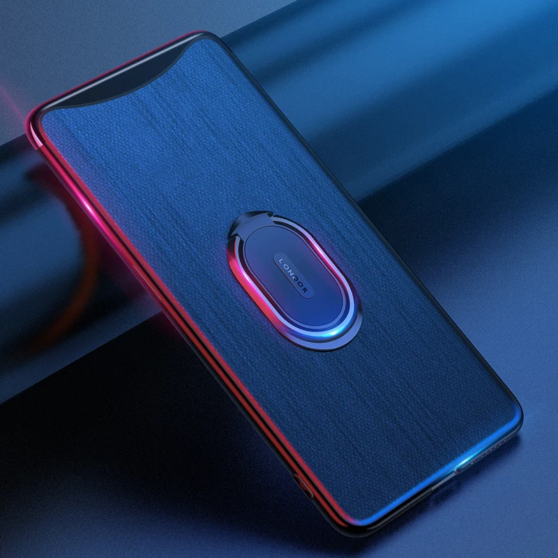 

For Oppo Find X Cover Luxury PU Leather Magnetic Ring Stand Holder Phone Back Case For Oppo Find X Full Protection Coque Fundas
