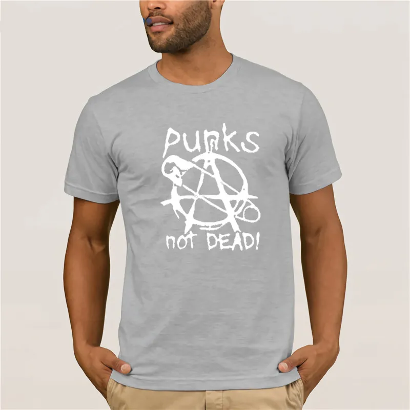 Новое поступление 2020 креативная Мужская футболка Punks Not Dea унисекс со слоганом| |