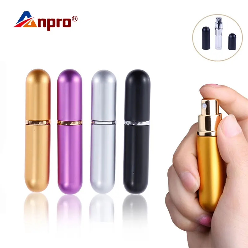 

5/12ml Travel Portable Aluminum Glass Atomizers Perfume Bottle Mini Refillable Perfume Spray Bottle Spray Pump Empty Container
