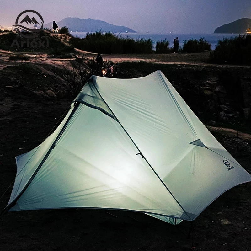 Aricxi-軽量の2人用キャンプテント,超軽量,プロフェッショナル,15d
