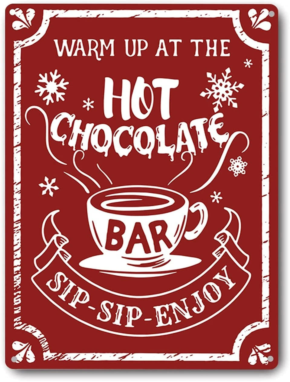 Christmas Metal Tin Sign Hot Chocolate Stick Coffee Cup Christmas Car Decor  Farmhouse Bar Coffee Corner Garage Indoor Outdoor|Plaques & Signs| -  AliExpress
