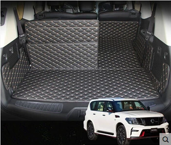 

Custom Special trunk mats for Nissan Patrol 7seats -2011 wear-resisting boot carpets for Patrol 2015