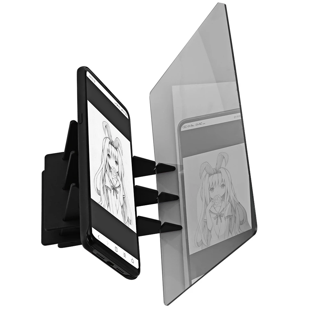 

FLEIZ Mobile Tablet Drawing Projector Copyboard Facsimile Panel Light Transparent Mirror Writing Plate