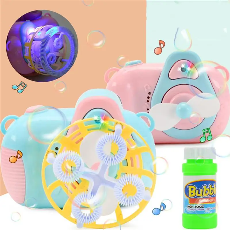 1pc Electric Bubble Blowing Camera Portable Bubble Machine Toy Funny