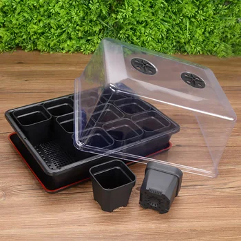 

Plastic Moisturizing Nursery Pot Lids Nursery Pots Accessories Planter Flower Hydroponic Grow Box Seedling Tray Lids