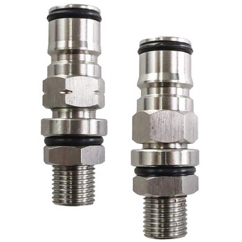 

Ball Lock Post with pets, 1/4 Inch Male NPT Hex Nipple, 19/32 Inch-18 Gas/Liquid Corny Keg Adapter (Liquid and Gas)