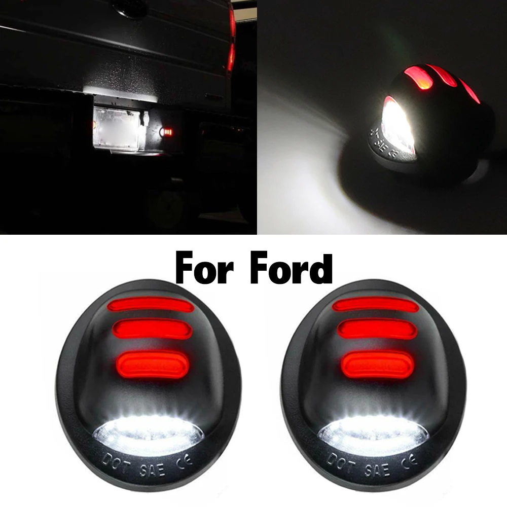 Красный и белый светодиод 2 шт. для Ford Ranger Explorer DISPATCH F150 F350 F450 номерной знак