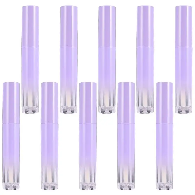 

10PCs Empty Tube Portable Practical Refillable Durable Subpackaging Tube Lip Glaze Tube Lip Gloss Tube for Home Travel