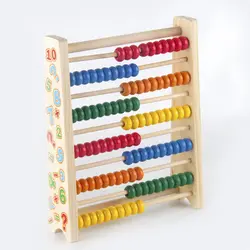 Детские деревянные игрушечные счеты Радужная рамка счетные игрушки математическое число обучающий инструмент Abacus Математика Монтессори