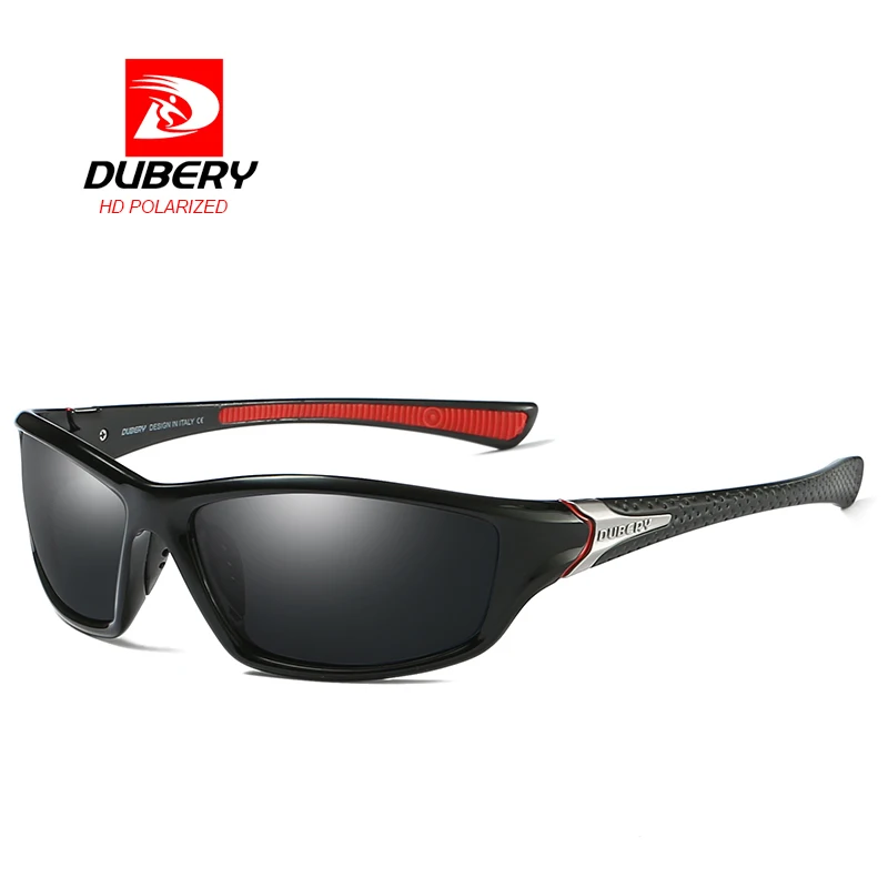 DUBERY Polarized Sunglasses For Men Retro Male Sun Glasses Mirror Mens Night Vision Goggles Shades Brand Designer Oculos - Цвет линз: C1