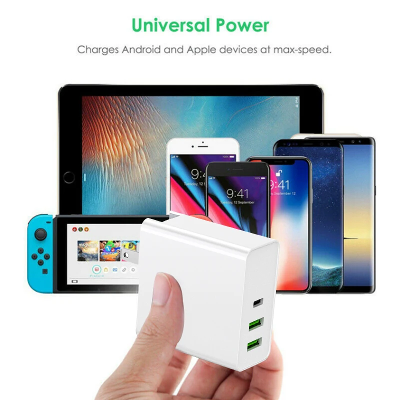 65 Вт PD QC 3,0 зарядное устройство USB для iPhone NS переключатель Macbook Тип C быстрое зарядное устройство для samsung Xiaomi настенное зарядное устройство адаптер