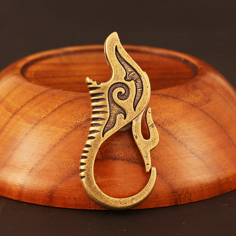 flame brass keychains