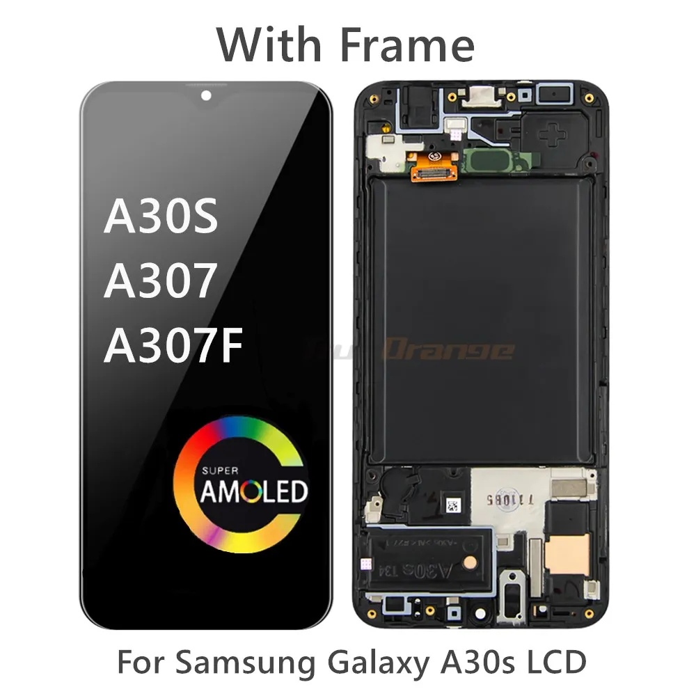 6 4 ''оригинальное для Samsung GALAXY A30S A307 ЖК-дисплей с сенсорным экраном дигитайзер