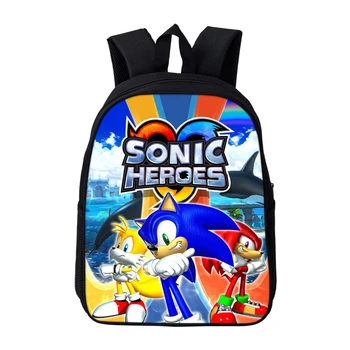 

Anime Cartoon Mochila Sonic Backpack New Travel School Bags For Teenage Girls Boys Plecak Single Zipper Bookbag