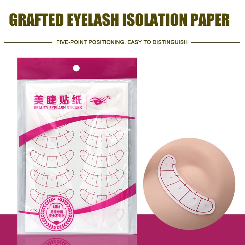 

70 Pairs Eyelash Extension Paper Patches 3D Eyelash Under Eye Pads Paper Tips Sticker Wraps @ME88