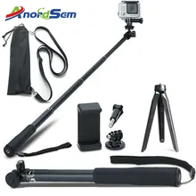 Anordsem Accessories Extendable Selfie Stick Monopod Mount Tripod for GoPro Hero 8 7 6 5 4 sj DJI Action Cameras For XiaomiYI 4K