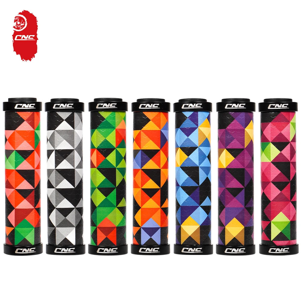 CNC Bicycle Handlebar Grips Gel Cycling Lock On Grips Silica Mountain MTB Bike Handle Bar Grips