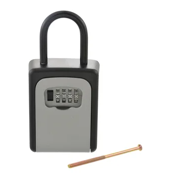 

Master Lock Key Safe Box Keys Storage Padlock Combination Universal Lock Box 4-digit Password Security Organizer Boxes