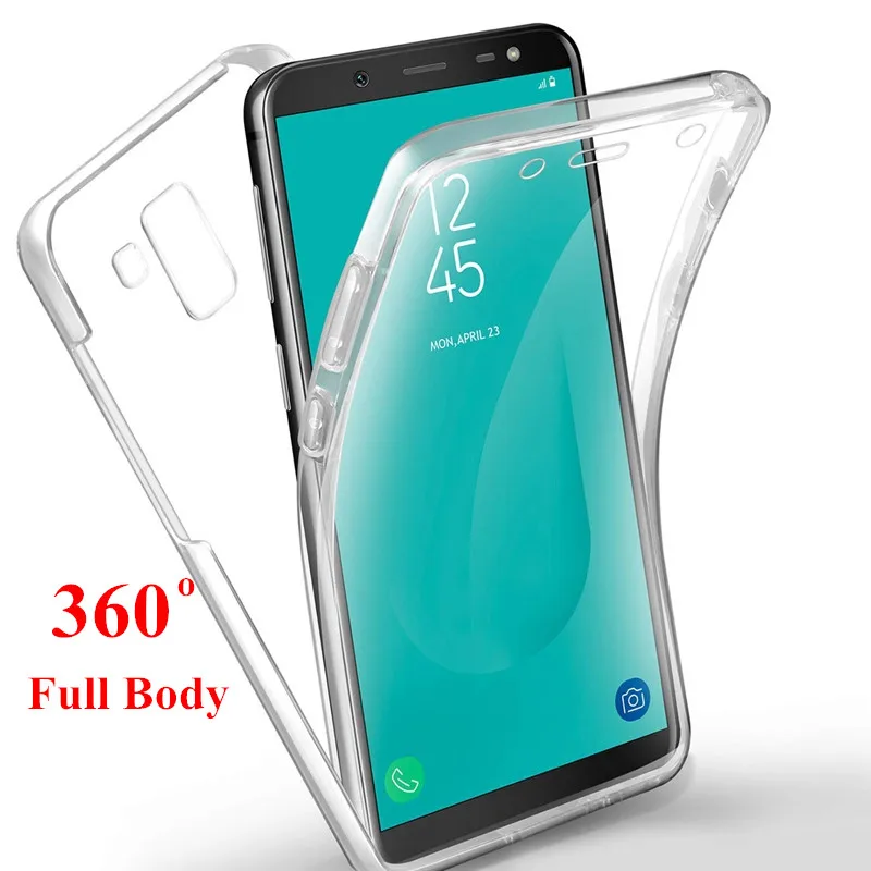 360 Caso Della Copertura Completa Per Samsung Galaxy S8 S9 S10 Più S10E S7 Bordo A70 A60 A50 A40 A30 A20 Nota 10 Pro 9 8 A750 A6 A8 Più 2018