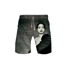 Rihanna Singer модель актера шары штаны для мальчиков Kakarot Шорты Брюки для отдыха с принтом повседневные мужские шорты Новинка Топ