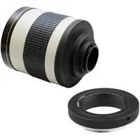 JINTU 500mm F/6.3 Manual focus Mirrorless Telephoto Mirror Lens + T2 adapter for Canon EOS EF EF-S Mount DSLR Camera White - Image 4