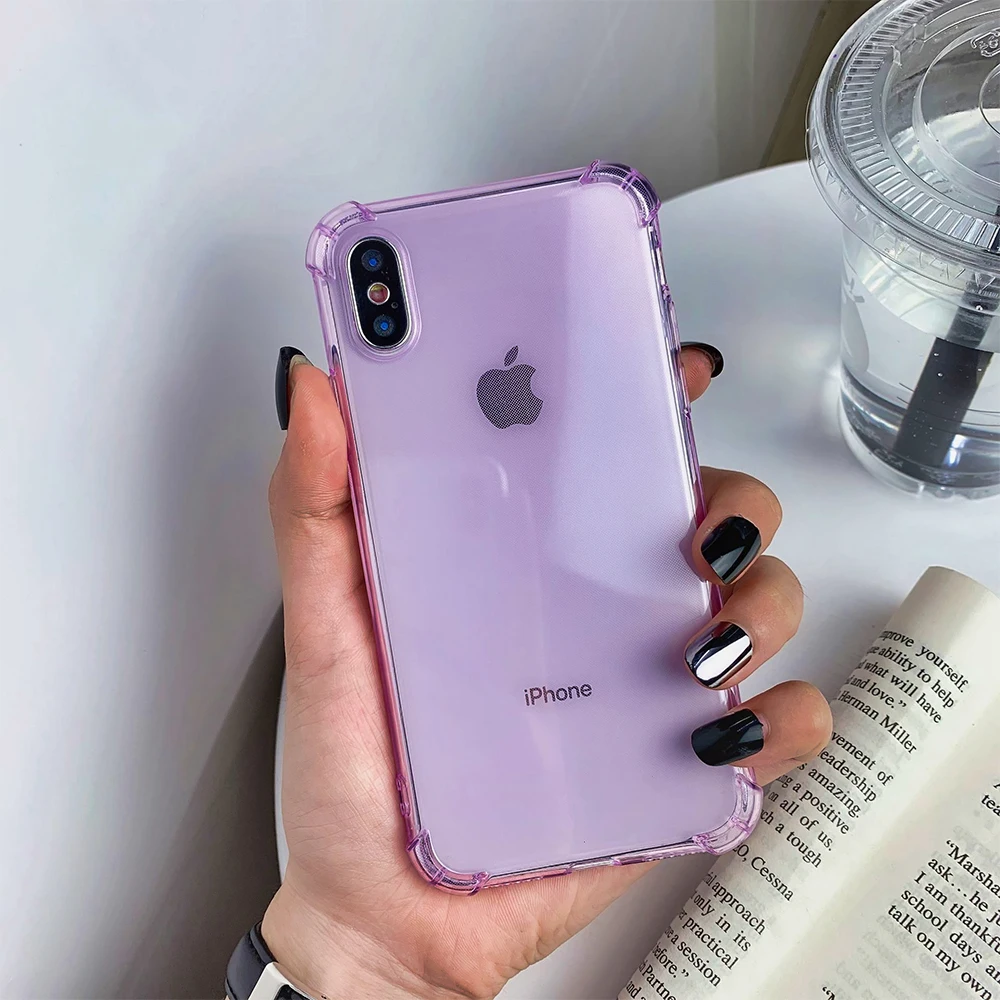 Подходит для iPhone11 яркий прозрачный однотонный Чехол мобильного телефона apple 11Promax