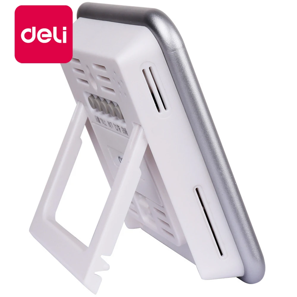 Deli 1PCS Electronic Thermometer and Hygrometer Home Indoor Alarm Clock Hygrometer Office High Precision Thermometer 8959 Deli 1PCS Electronic Thermometer and Hygrometer Home Indoor Alarm Clock Hygrometer Office High Precision Thermometer 8959