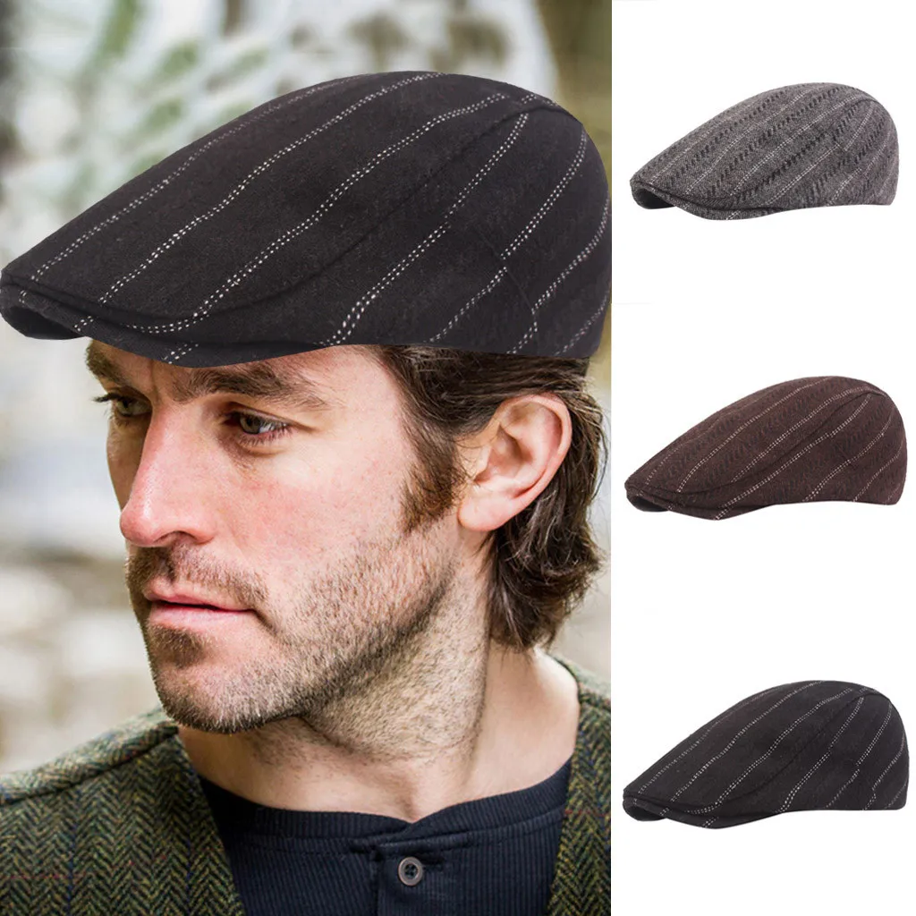 mens beanie hat with peak