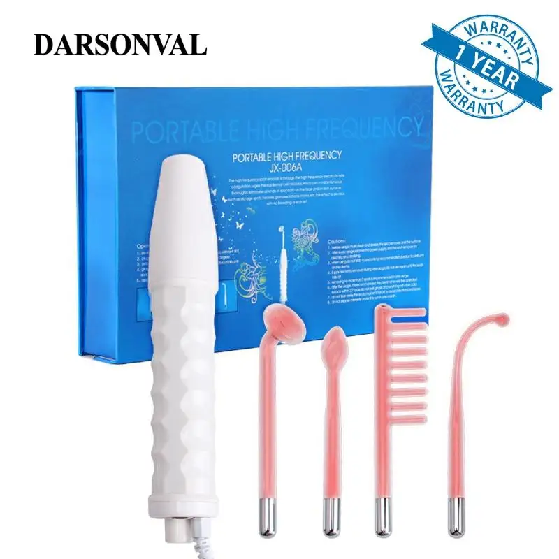 Comprar DARSONVAL electrodo portátil removedor de acné de alta frecuencia masajeador de cuidado Facial de la piel para el dispositivo de belleza Facial Spa Salon Home