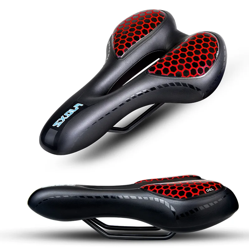 Hollow Lightweight Bicycle Saddle PU Leather Foam Steel Front Seat Mat Cushion MTB Cycling Accessories
