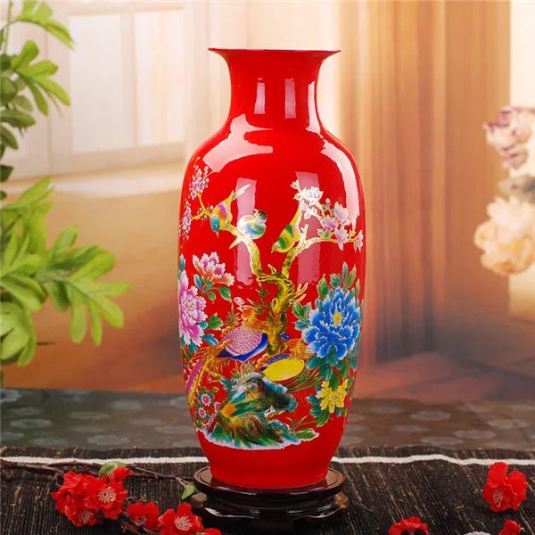 Цзиндэчжэнь Керамика ваза современный китайский Стиль лотоса ваза в виде рыбы свадебные подарки домашнего предметы меблировки ручной работы золотой рисунок - Цвет: 6