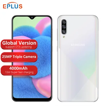 Перейти на Алиэкспресс и купить Новый глобальный мобильный телефон samsung Galaxy A30s A307FN/DS, 4 ГБ, 64 ГБ, две sim-карты, Exynos, 7904, 6,4 дюйма, тройная камера заднего вида, 4000 мА/ч, 4G