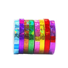 Маникюр Золотая и серебристая полоска линия резинка 2/3 Размер Расширенная Золотая и серебряная нить волнистые линии пилочки украшения для ногтей металлическая проволока