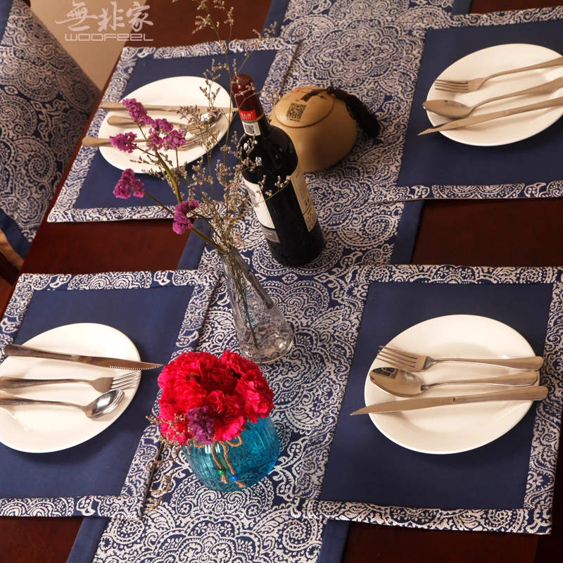Коврик для чашки в японском стиле, Экологичная ткань, новинка, мантелы, индивидуальная тарелка для обеденного стола, столовые бирдекели