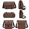 Scione Men Business Messenger Bags For Men Shoulder Bag Canvas Crossbody Pack Retro Casual Office Travel Bag ► Photo 3/6