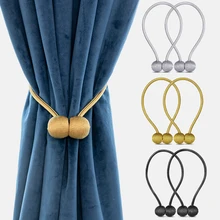 1 pcs new Magnetic Ball New Pearl Curtain Simple hanging ball curtain clip curtain pearl tie rope Clips Holder curtain accessory