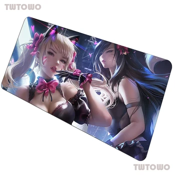 

Ahri Sexy Mouse Pad New Arrival Gamer Cute 90x40cm Notbook Mouse Mat Gaming Mousepad Thick Pad Mouse Desk Padmouse Mats