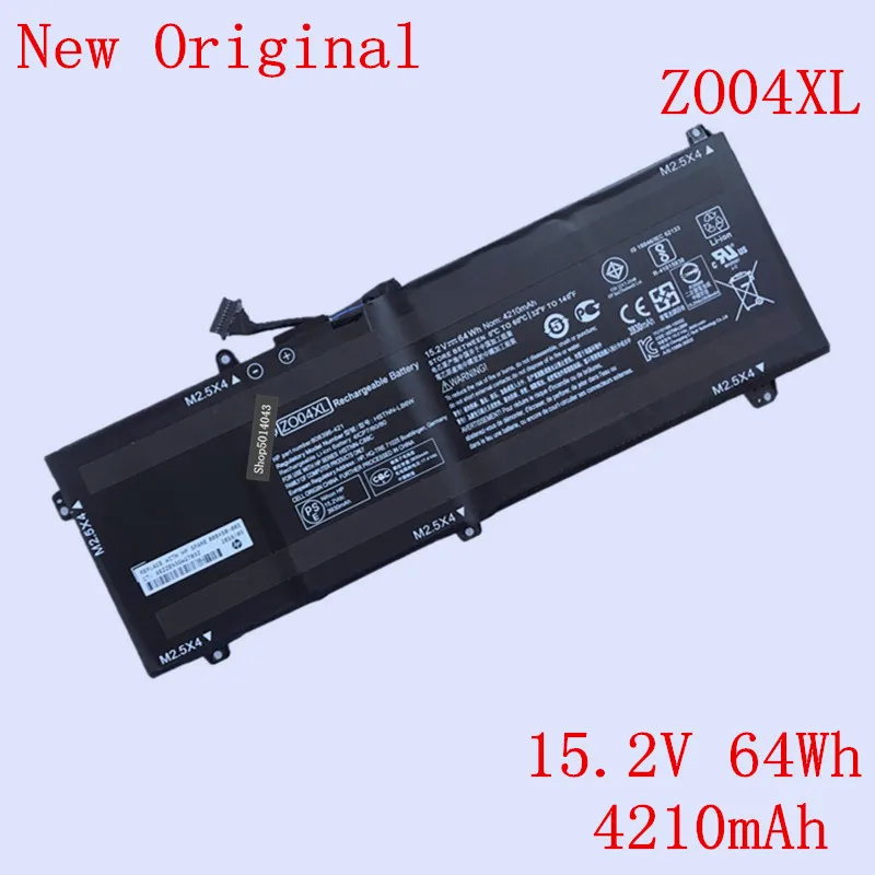 

New Original Laptop Battery ZO04XL for HP ZBook Studio G3 808396-421 HSTNN-LB6W 15.2V 64Wh 4210mAh