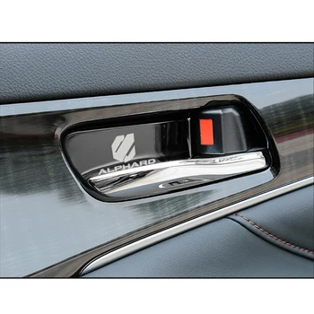 

Car Interior Door Handle Ornament for Toyota Alphard Stainless Steel Accessories Car Styling 2pcs