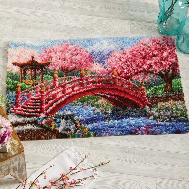 DIY Latch Hook Rugs Kits for Adults Beginners - Kids - Children with  Pattern Printed Canvas Rug Embroidery Decoration Landscape - AliExpress