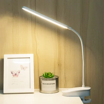 

Clip Wireless Table Lamp Study Touch 2000mAh Rechargeable LED Reading Desk Lamp USB Table Light Flexo Lamps Table