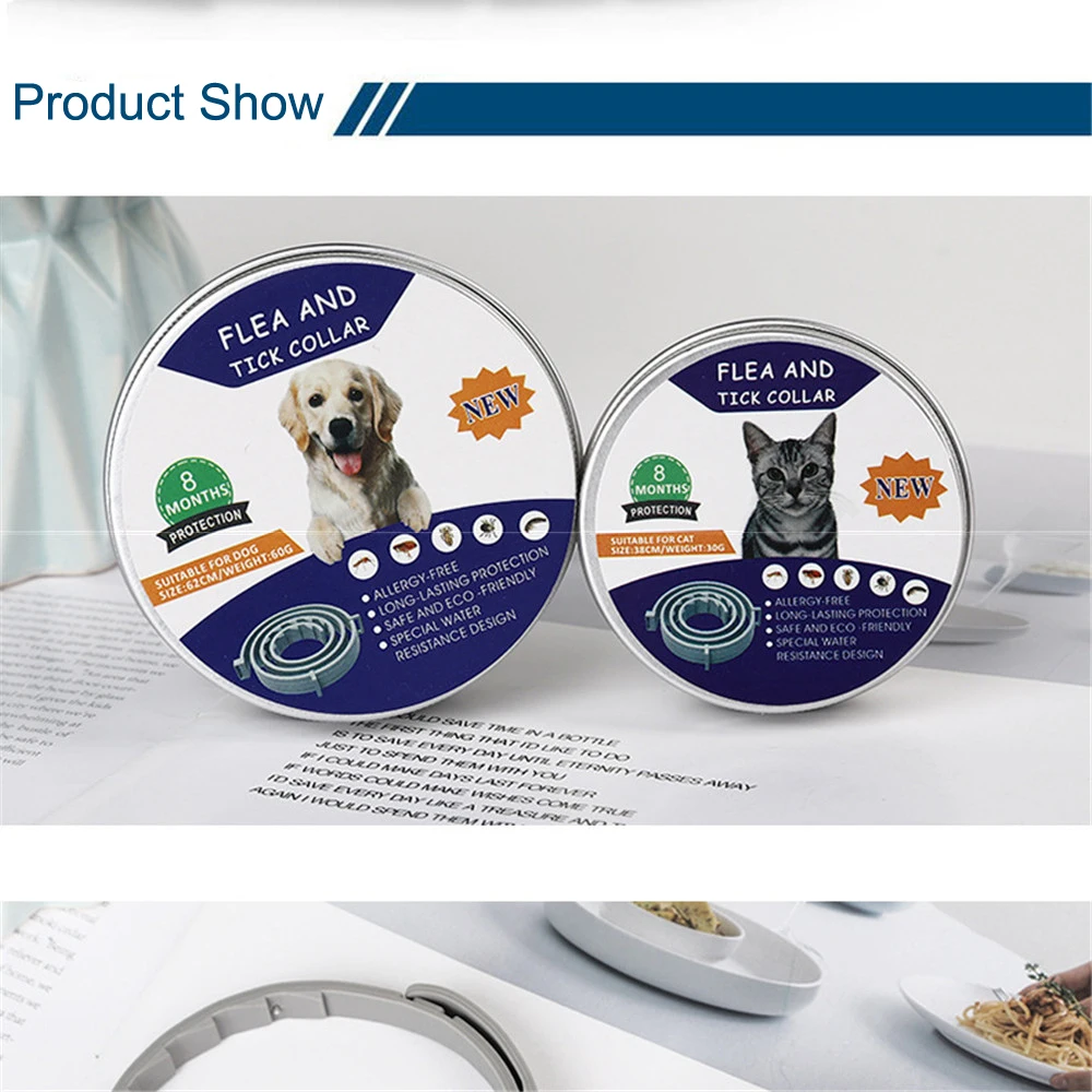 Removes Flea And Tick Collar Dogs Cats Up To 8 Month Flea Tick Collar Anti-mosquito And Insect Repellent Anti Flea Ticks Collars (10)