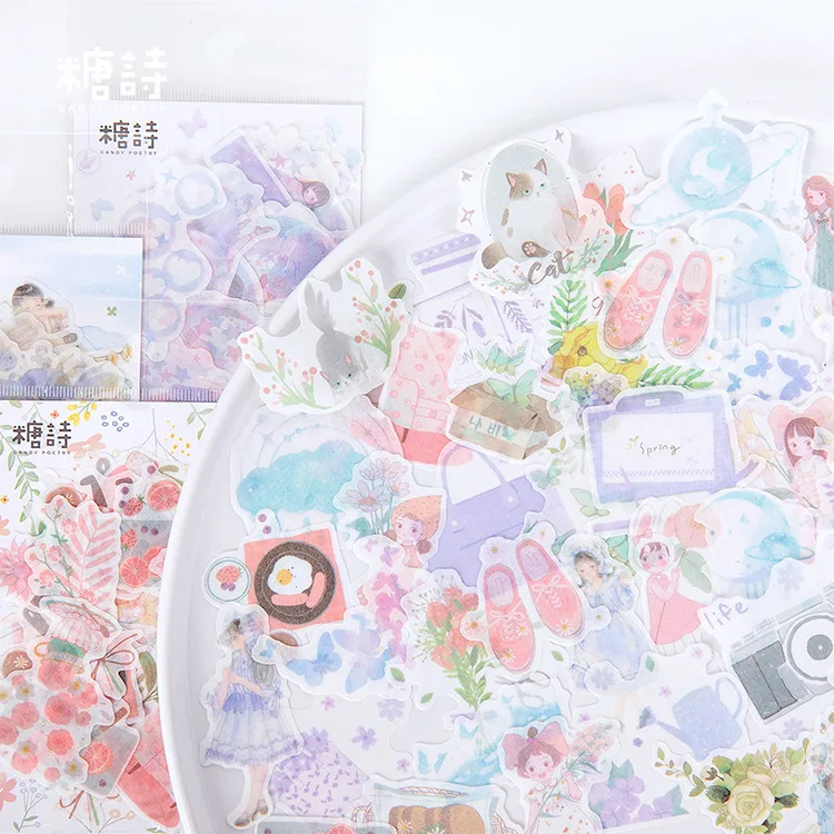 

45 pcs/pack Manor Series Bullet Journal Decorative Stickers Scrapbooking Stick Label Diary Stationery Album Stickers