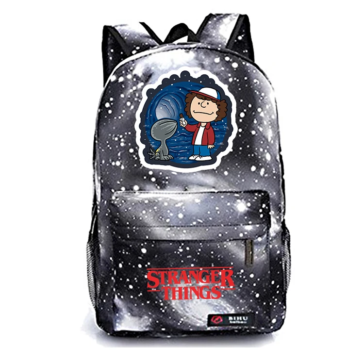 9 Hot Stranger Things Galaxy Backpack Popular Pattern Laptop Shoulder Knapsack Beautiful Children Boys Girls School Book Bag - Цвет: 9